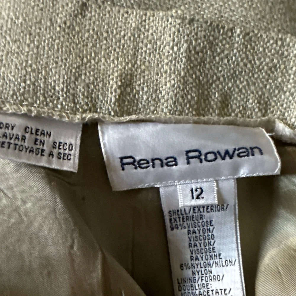 Rena Rowan Tailored Light Sage Green Cuffed Trousers